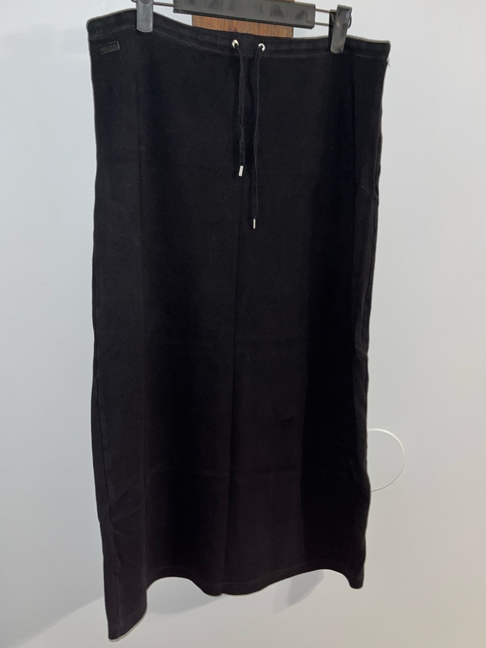 Ralph Lauren Black Drawstring Maxi Skirt